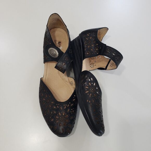 Spring Step Women's Genuine Leather Shoes with Cut-outs, Size 41 - Picture 4 of 8